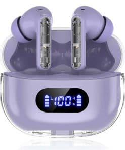 BYDTOOPCBD Auriculares inalámbricos morados P1 PRO,