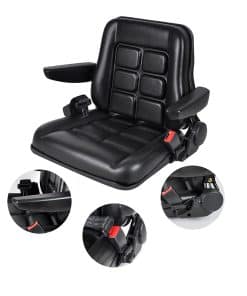 Asiento de Montacargas Universal con Respaldo Ajustable y