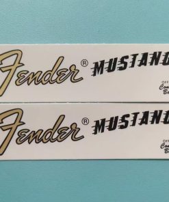 Calcomanías de transferencia de agua con logotipo de Fender
