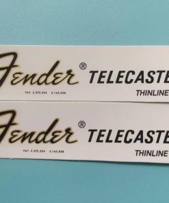 Calcomanías de transferencia de agua con logo Fender Custom