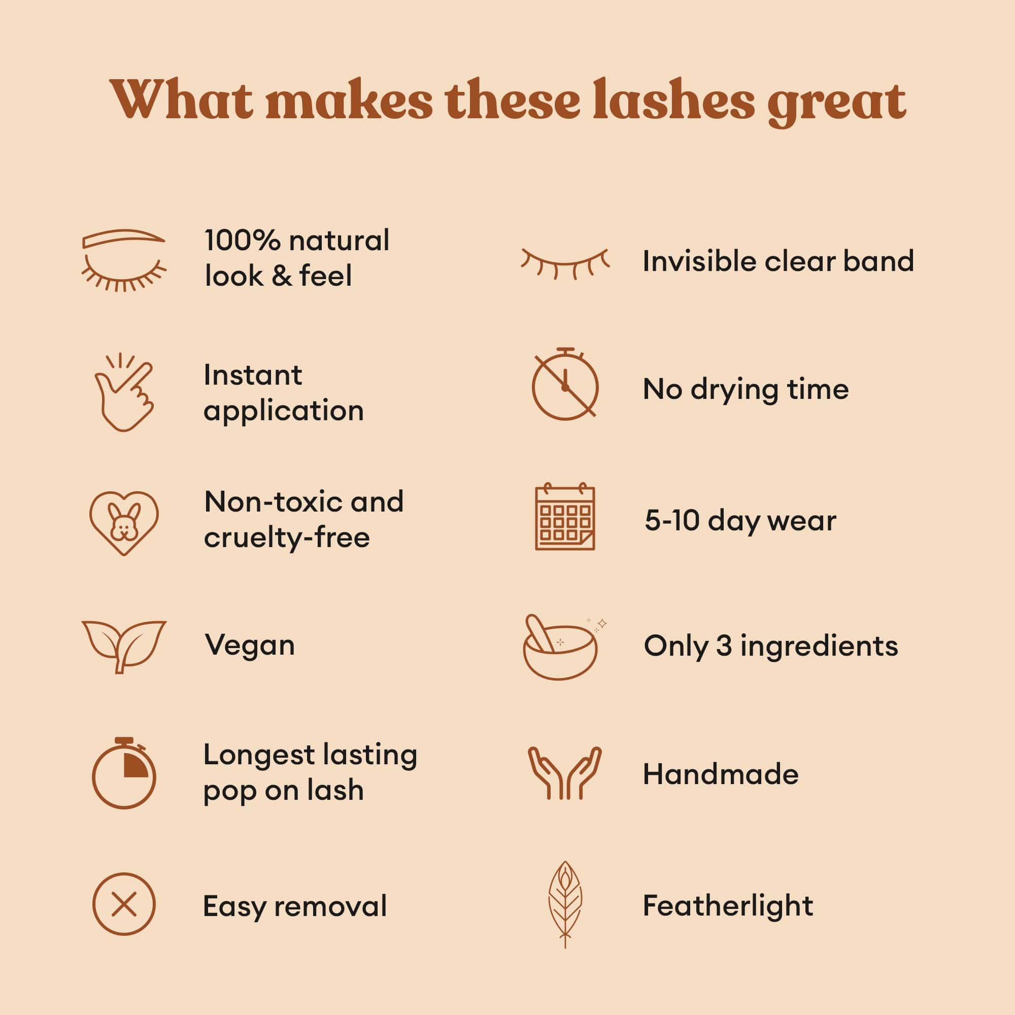 Silly George Pop-On Lashes - Pestañas postizas pre-pegadas - Imagen 6