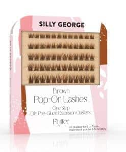 Pestañas Pop-On de Silly George - Racimos -Marrón - Flutter