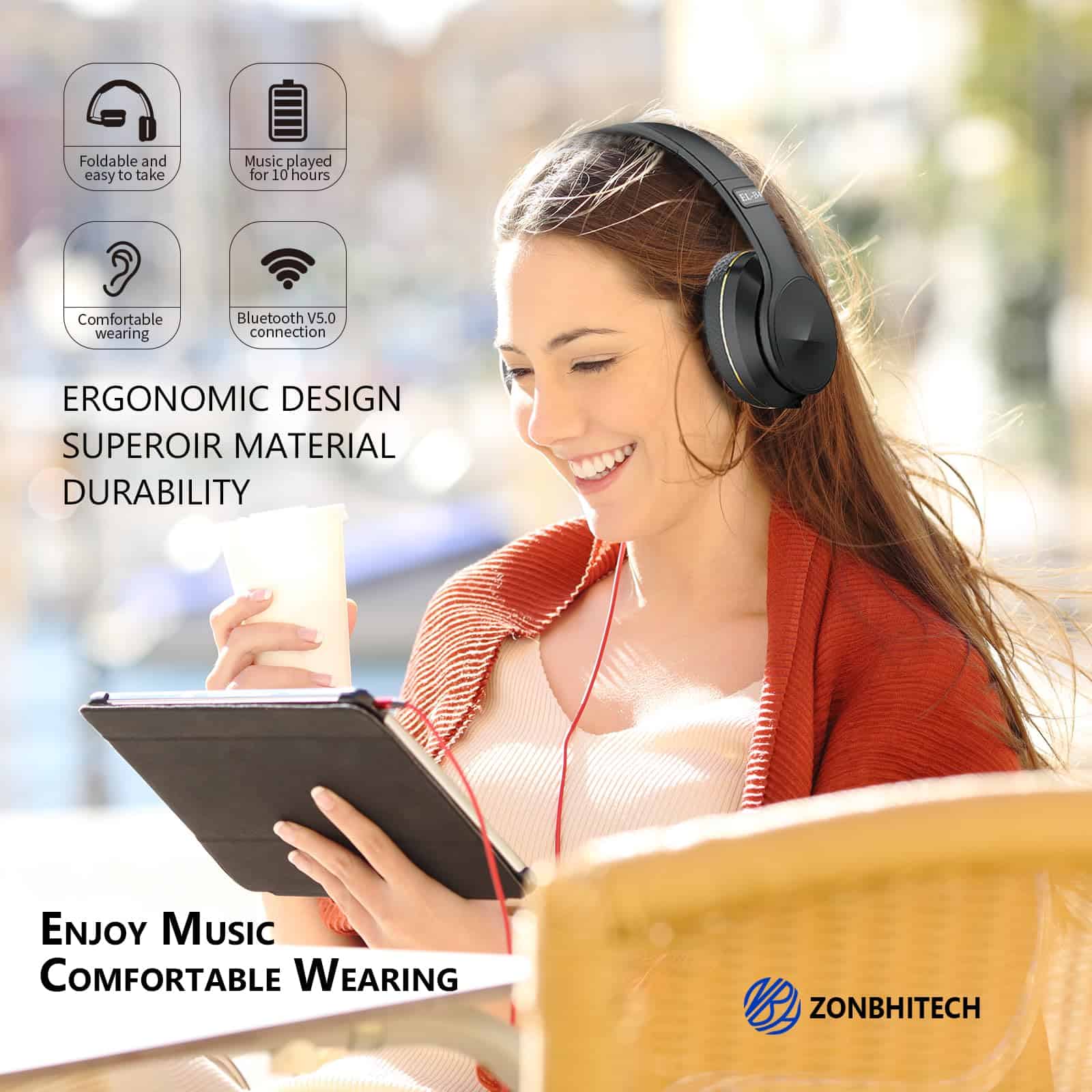 Audífonos inalámbricos para adultos zonbhitech con - Imagen 5