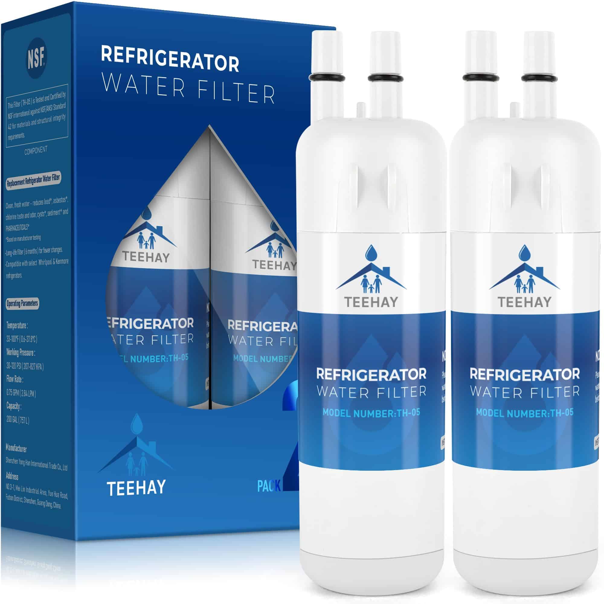 Filtro de Agua de Reemplazo TEEHAY W10295370A, Compatible