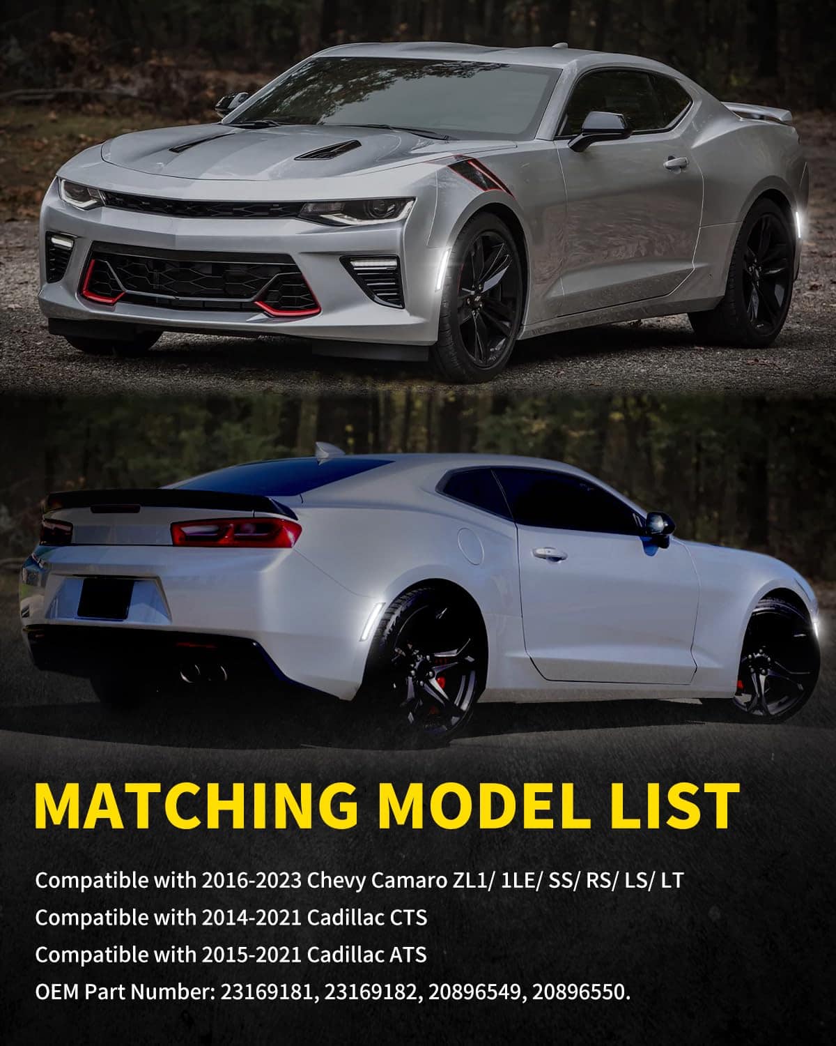 Asgohme Luces de Marcador Lateral LED Lente Ahumada - Imagen 8