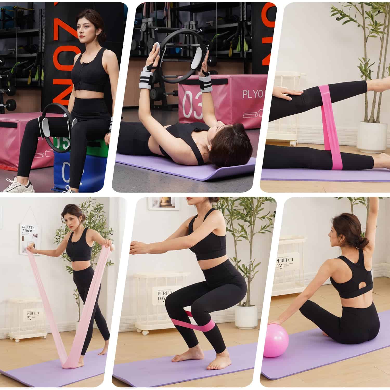 Tsikavo Pilates Ring, Conjunto de Anillo de Pilates, Anillo - Imagen 9