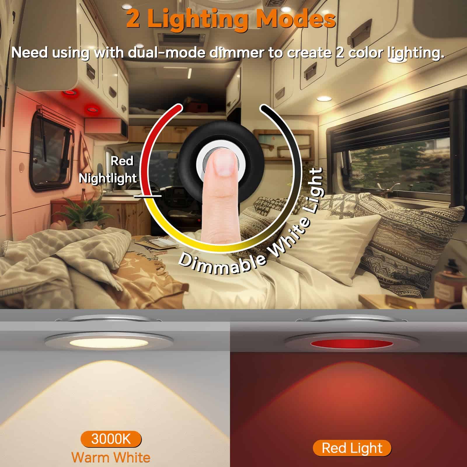 Juego de luces empotradas para autocaravanas Camperxlite RV - Imagen 3