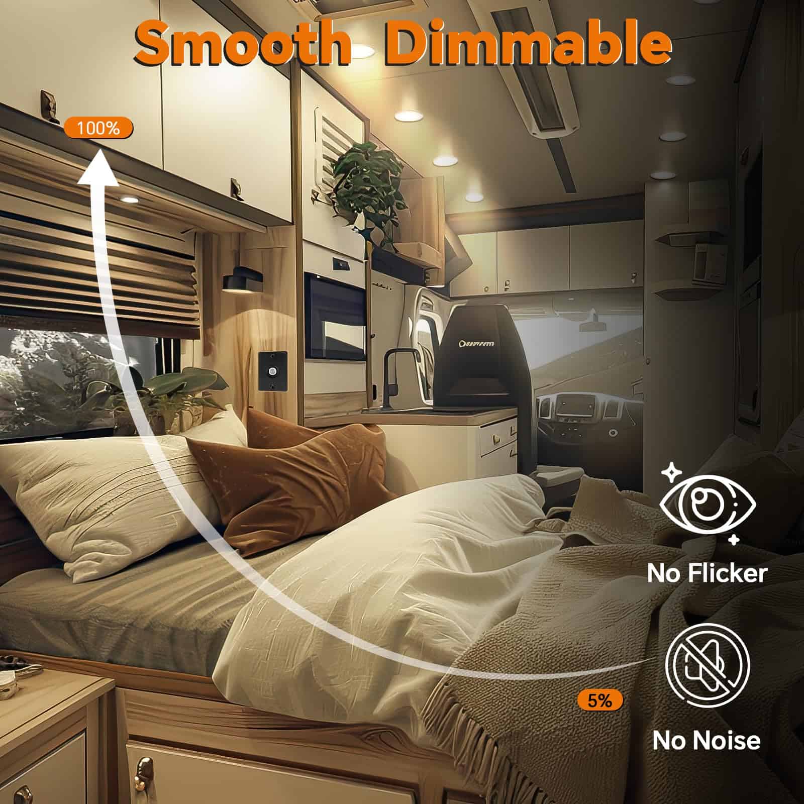 Juego de luces empotradas para autocaravanas Camperxlite RV - Imagen 5