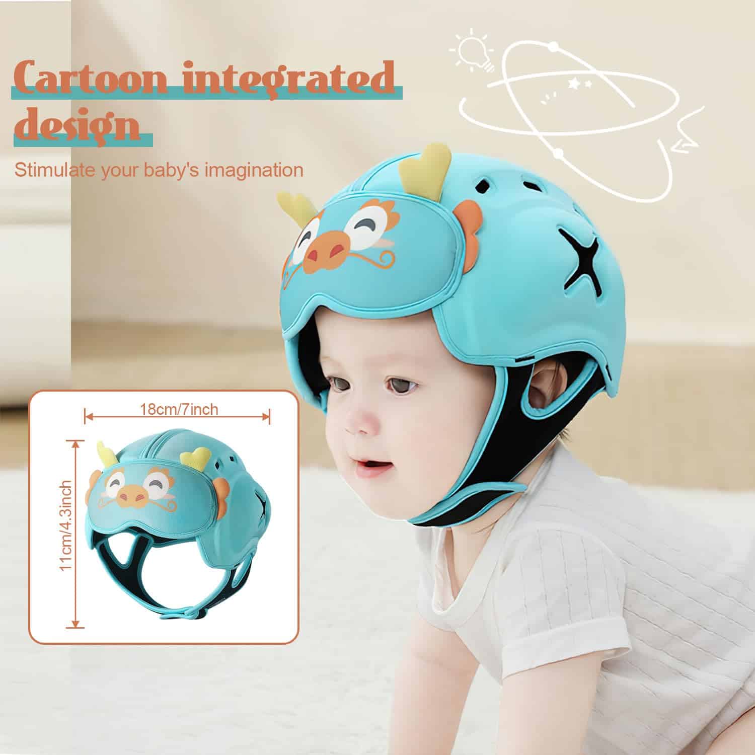 Casco de seguridad MamboBaby para gatear y caminar - - Imagen 7