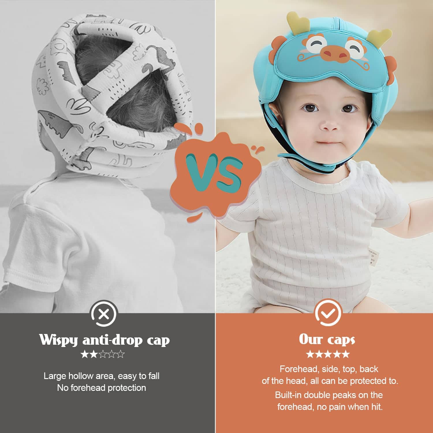Casco de seguridad MamboBaby para gatear y caminar - - Imagen 5