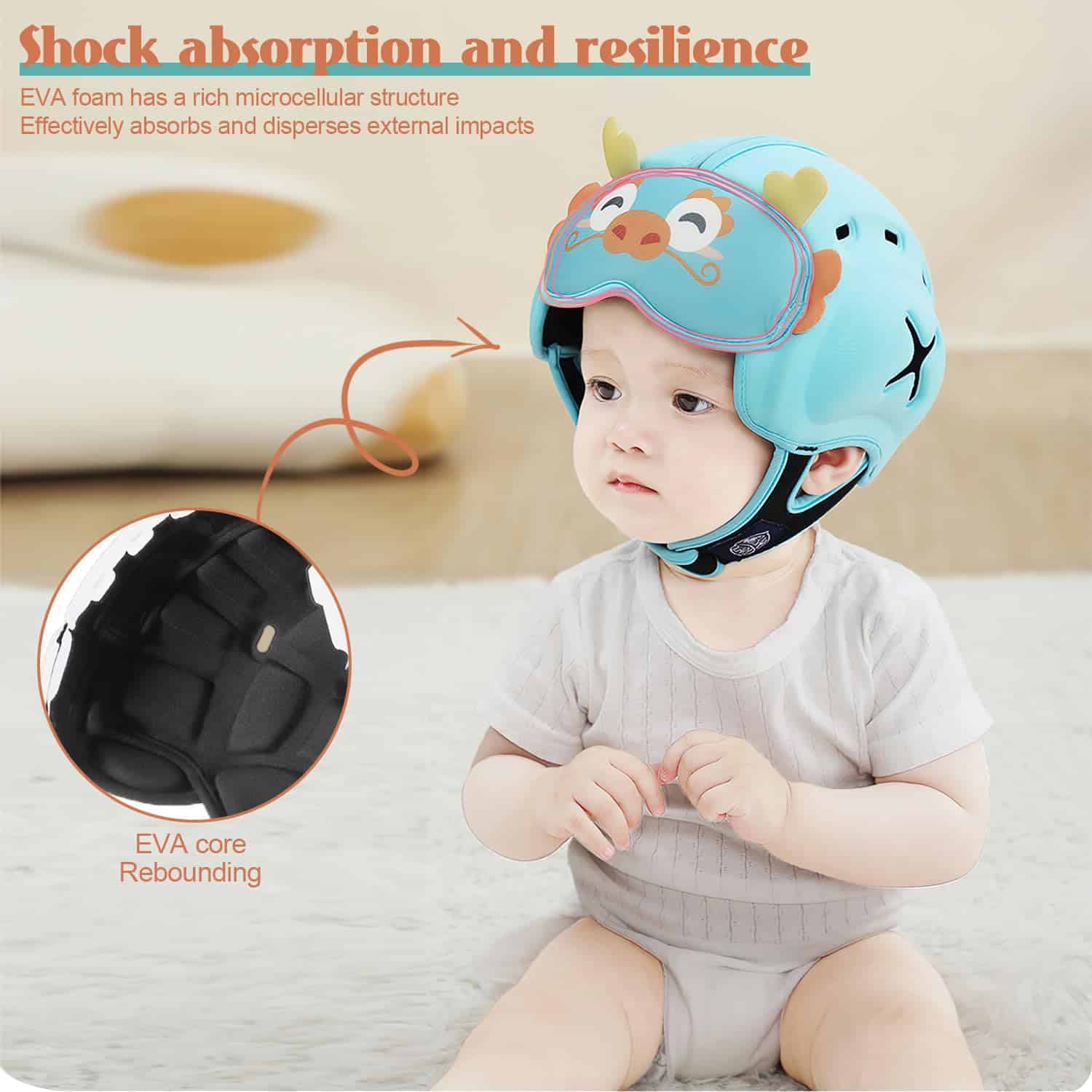 Casco de seguridad MamboBaby para gatear y caminar - - Imagen 8