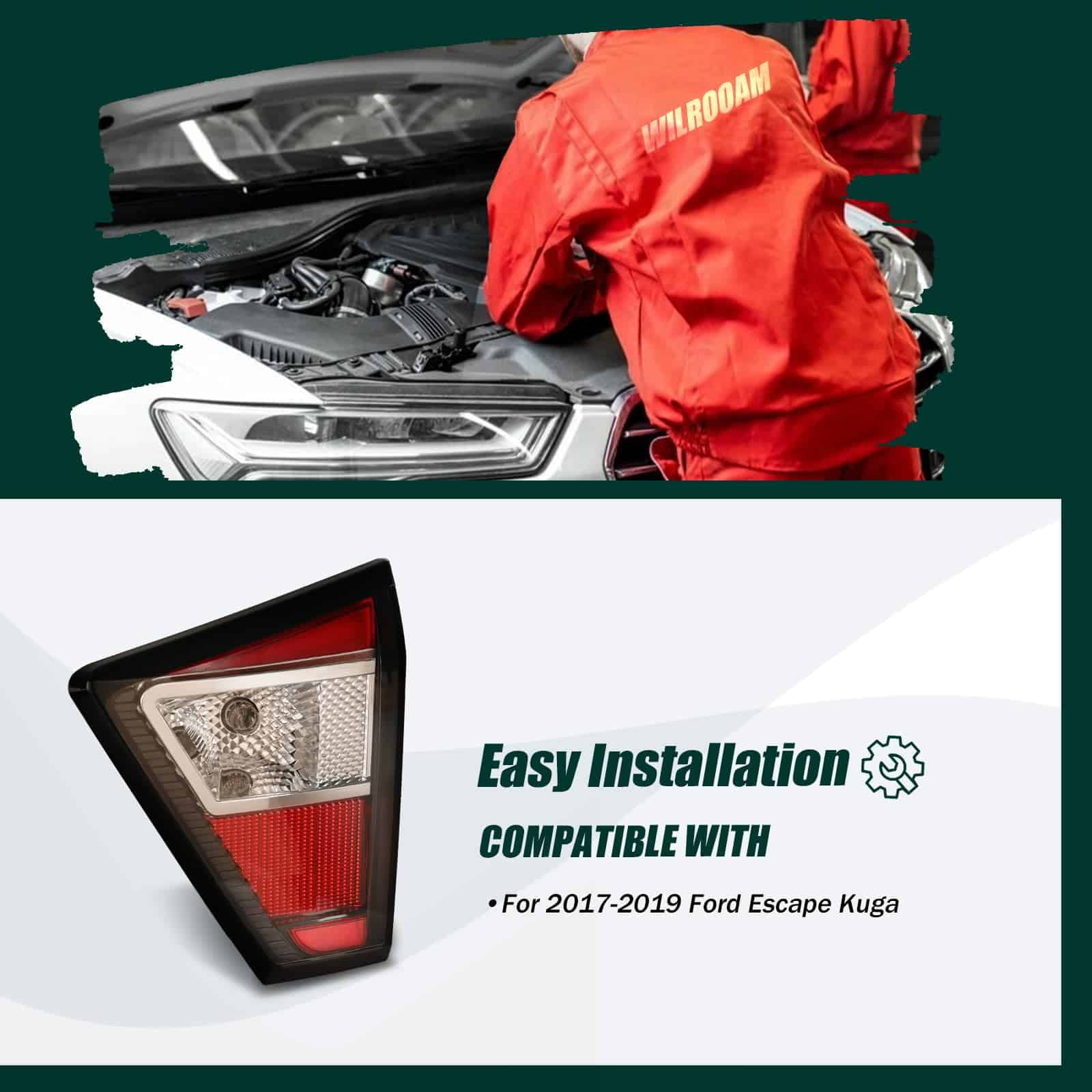 Ensamblaje de luz trasera compatible con Ford - derecho) - Imagen 7