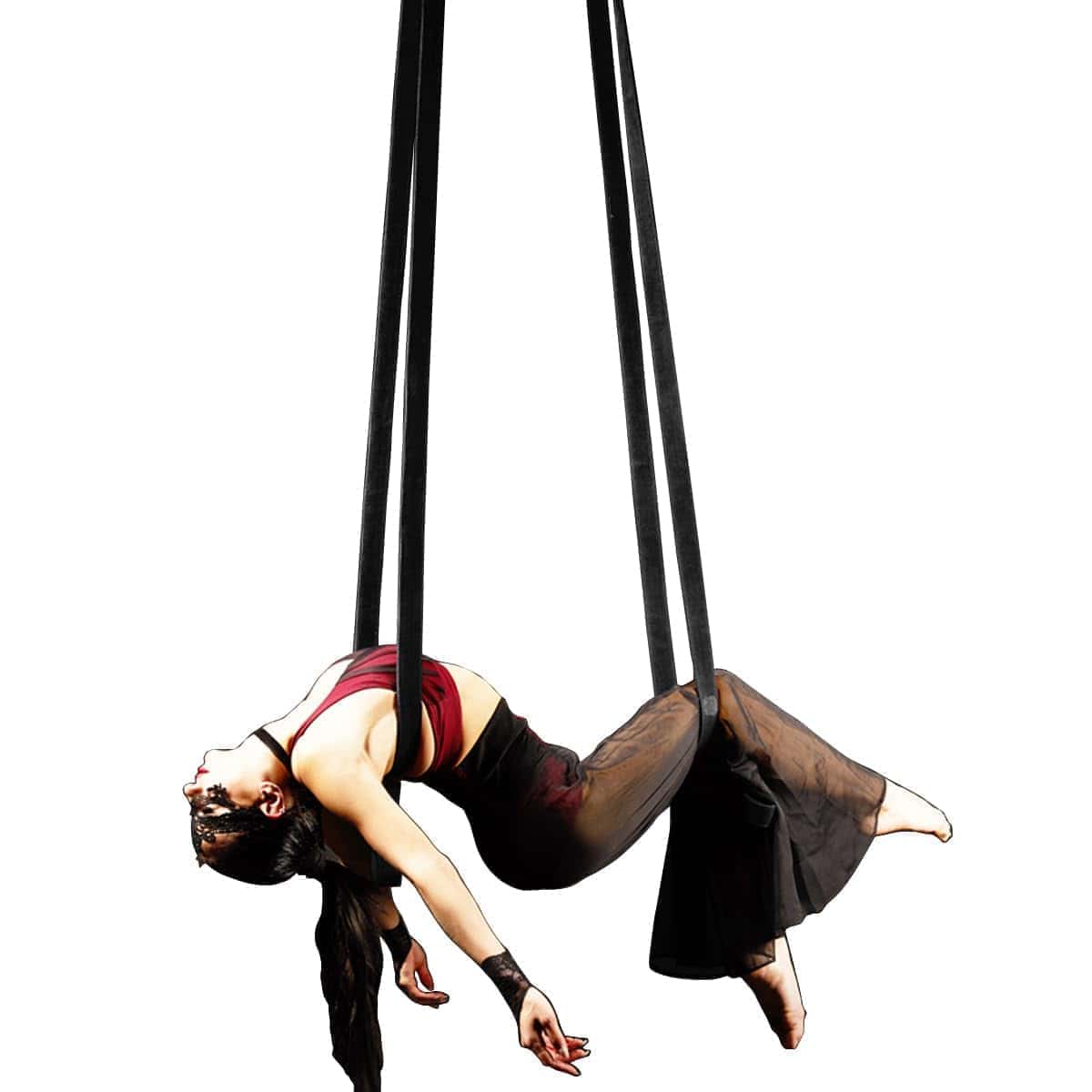 Cuerdas de Tela Aérea de 9ft 2.75m para Yoga Aéreo