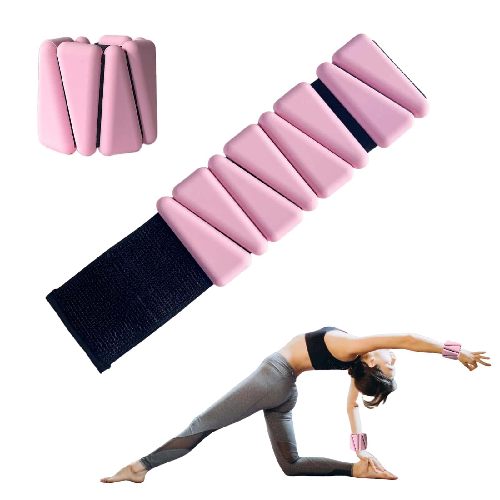 Pesas de Muñeca para Fitness, Pesas de Tobillo Portátiles,