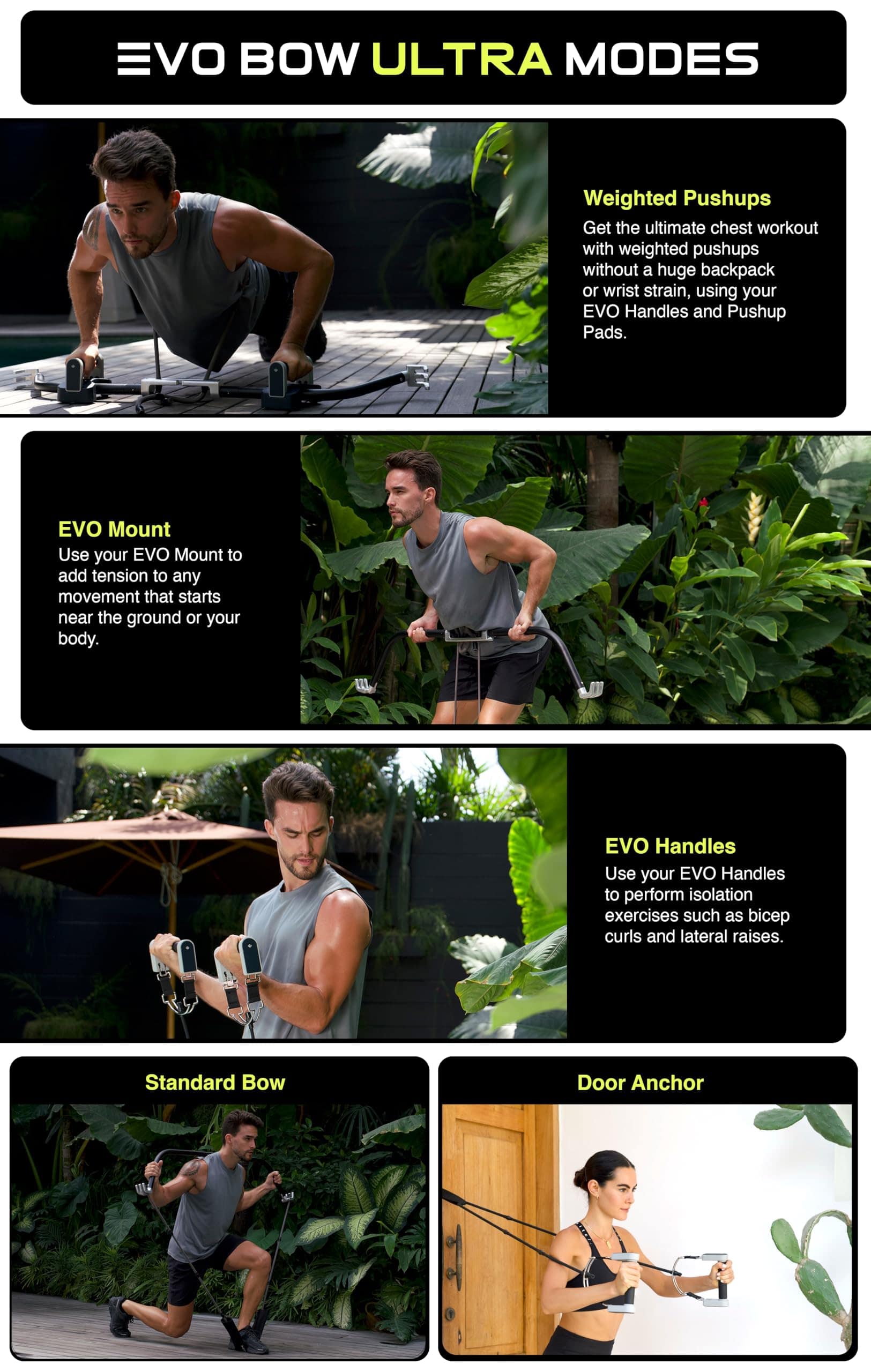 EVO Bow - Sistema de Gimnasio en Casa Portátil Todo en Uno - Imagen 8