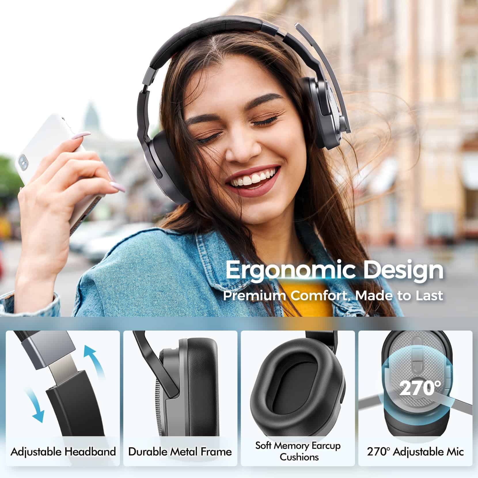 COSMUSIS Auricular Bluetooth Trucker, Auriculares - Imagen 7