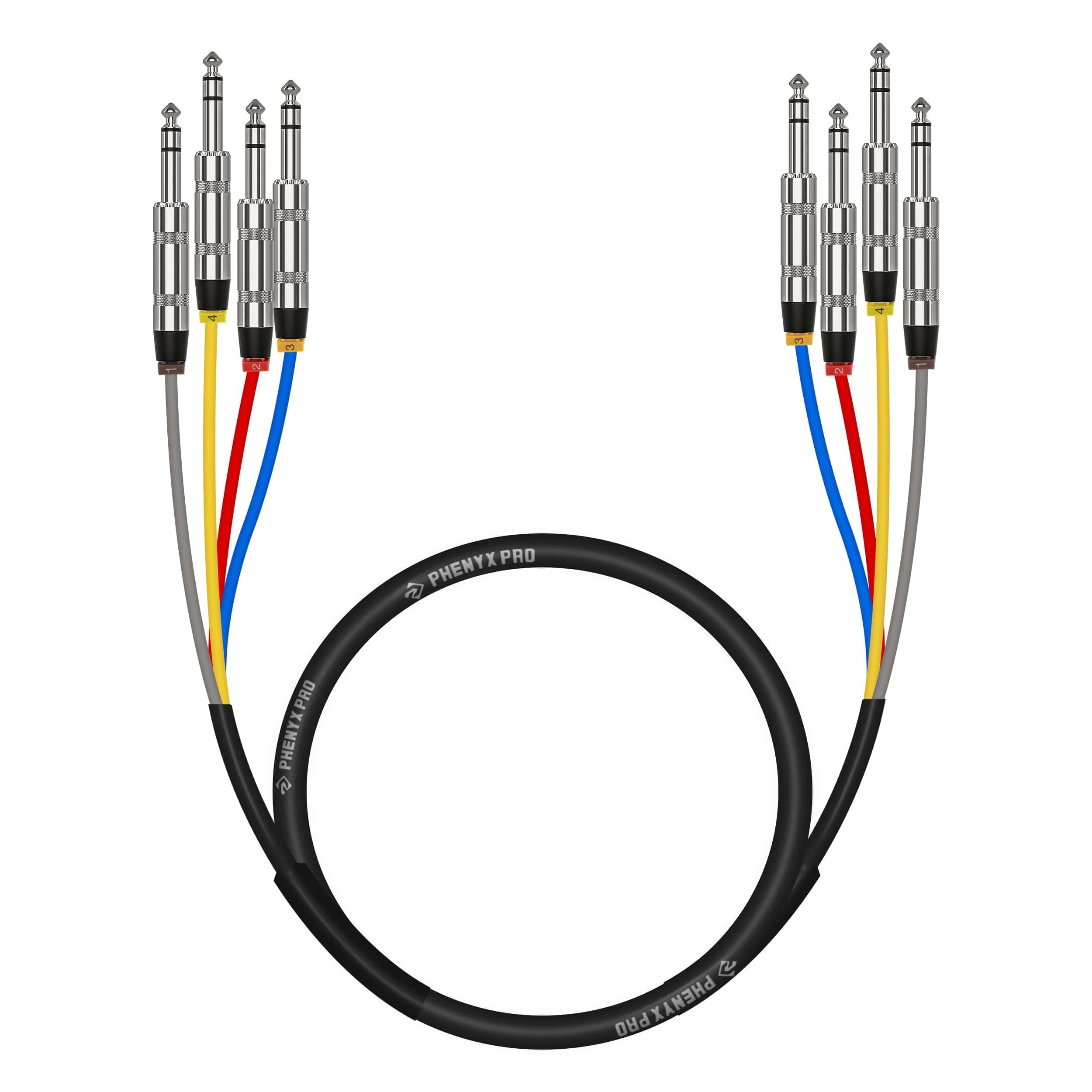 Cable de Serpiente TRS de 4 Canales Phenyx Pro, Patch