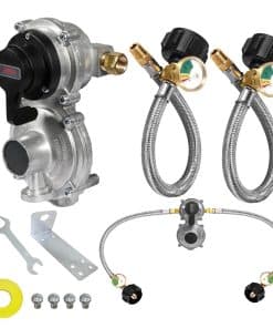 Regulador de propano de RV de 2 tanques, regulador de