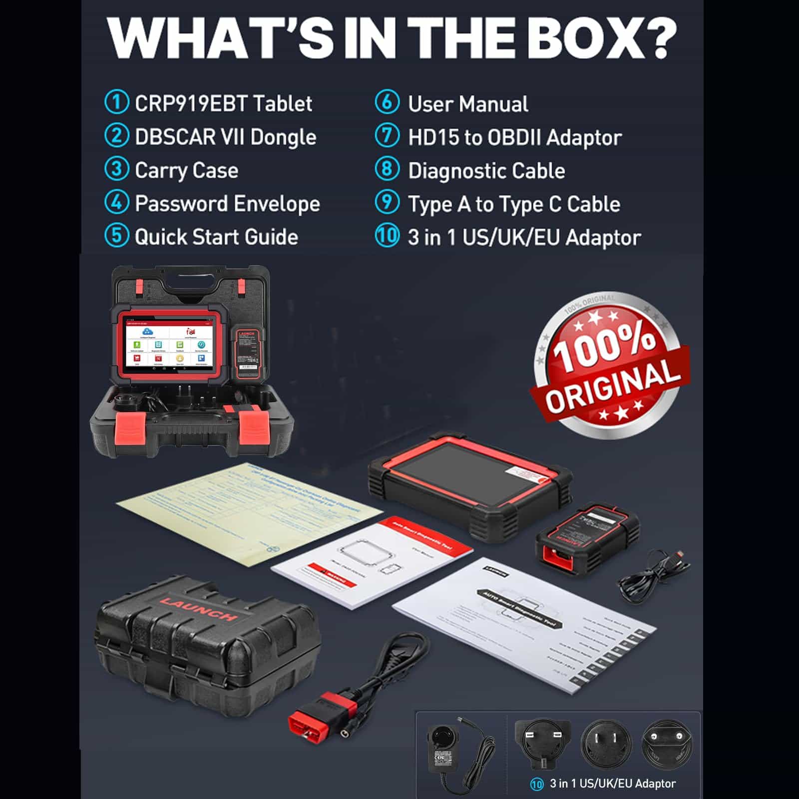 Escáner OBD2 LAUNCH X431 CRP919EBT Elite, 2025 Inalámbrico - Imagen 9