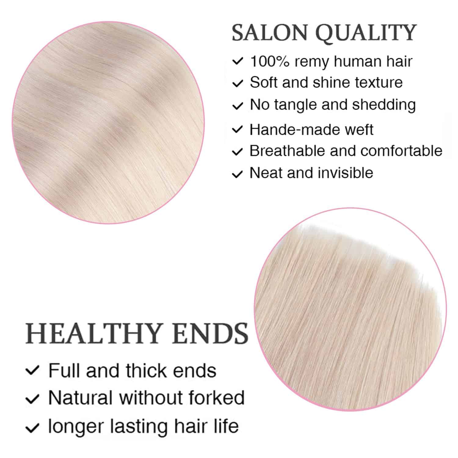 Extensiones de Cabello ORIGEN Clip in Hair Real Remy Human - Imagen 3