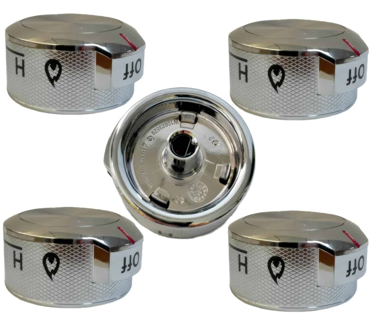 5 Paquetes W11030413 W10786063 W11027434 Perilla de estufa