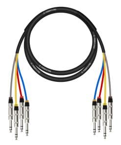Cable TRS de 4 Canales Phenyx Pro, 6 pies Serpiente, Cable