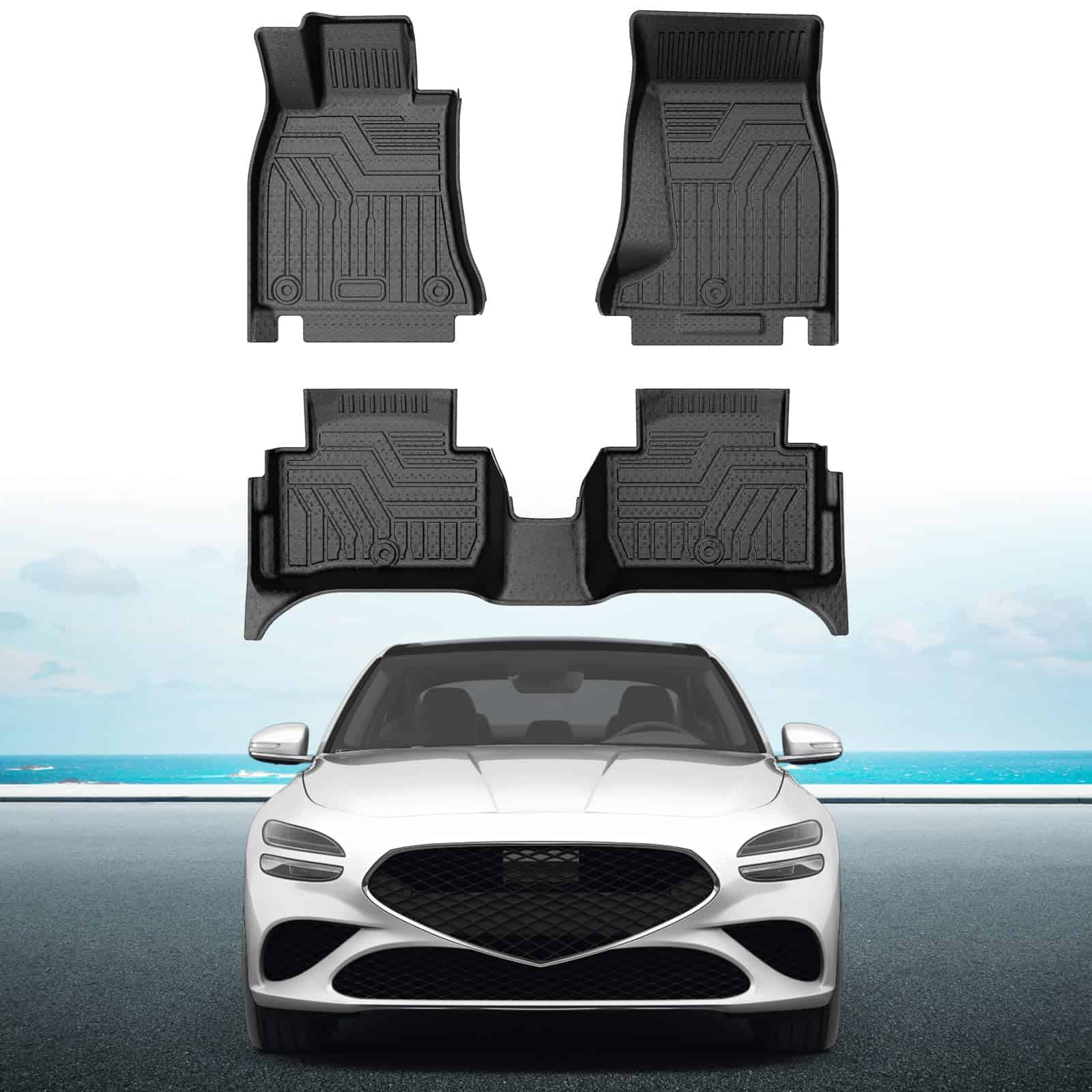 Tapetes Mixsuper para Genesis G70 2019-2024, Accesorios de