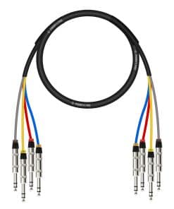 Cable TRS de 4 Canales Phenyx Pro, 3 Ft, Cable en