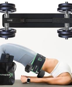 Cinturón de cadera FitnessX Premium para Mancuernas