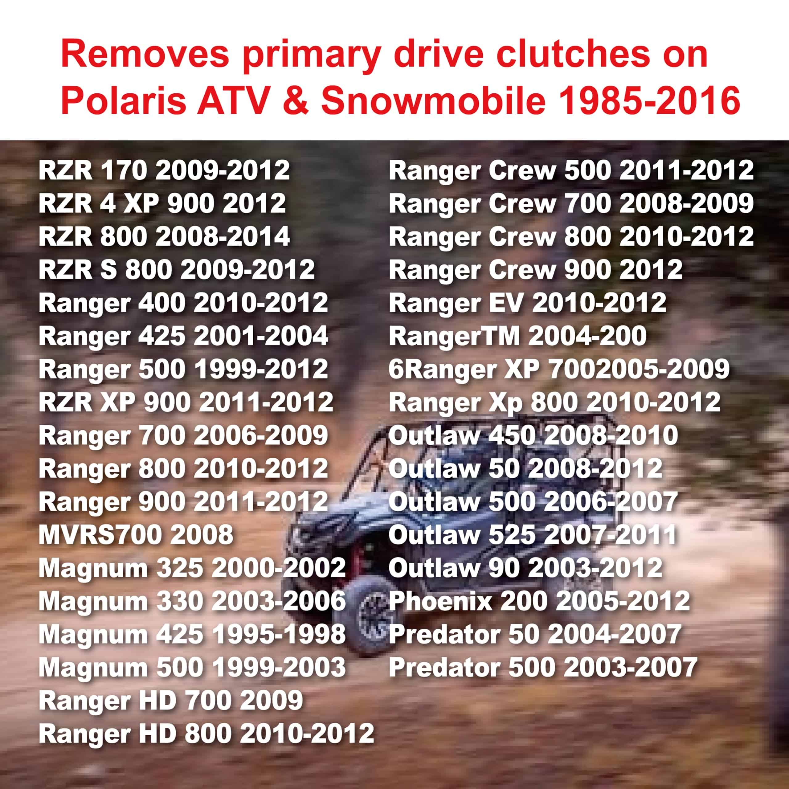 Extractor de Embrague Primario y Secundario para Polaris - Imagen 8