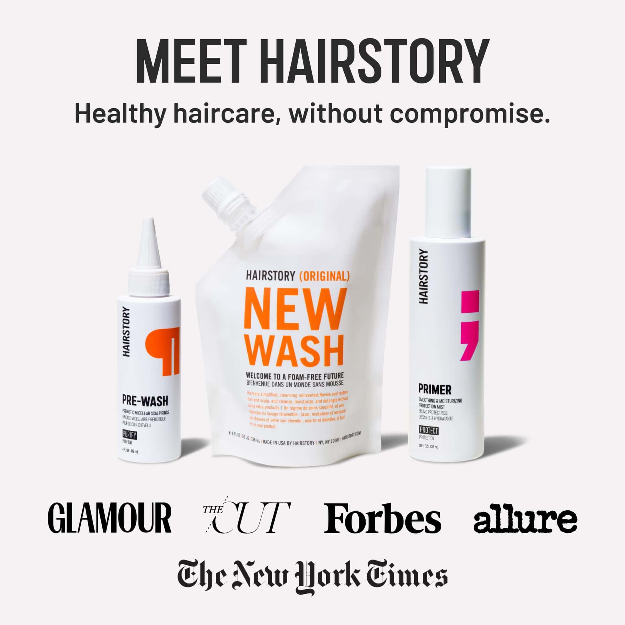 Hairstory New Wash Original, Crema Limpiadora para Todo - Imagen 7