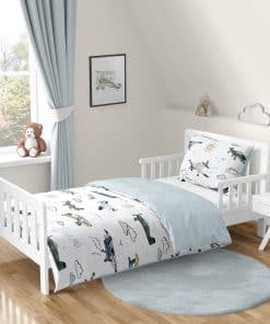 Juego de Cama para Niño con Diseño de Aviones Vintage de