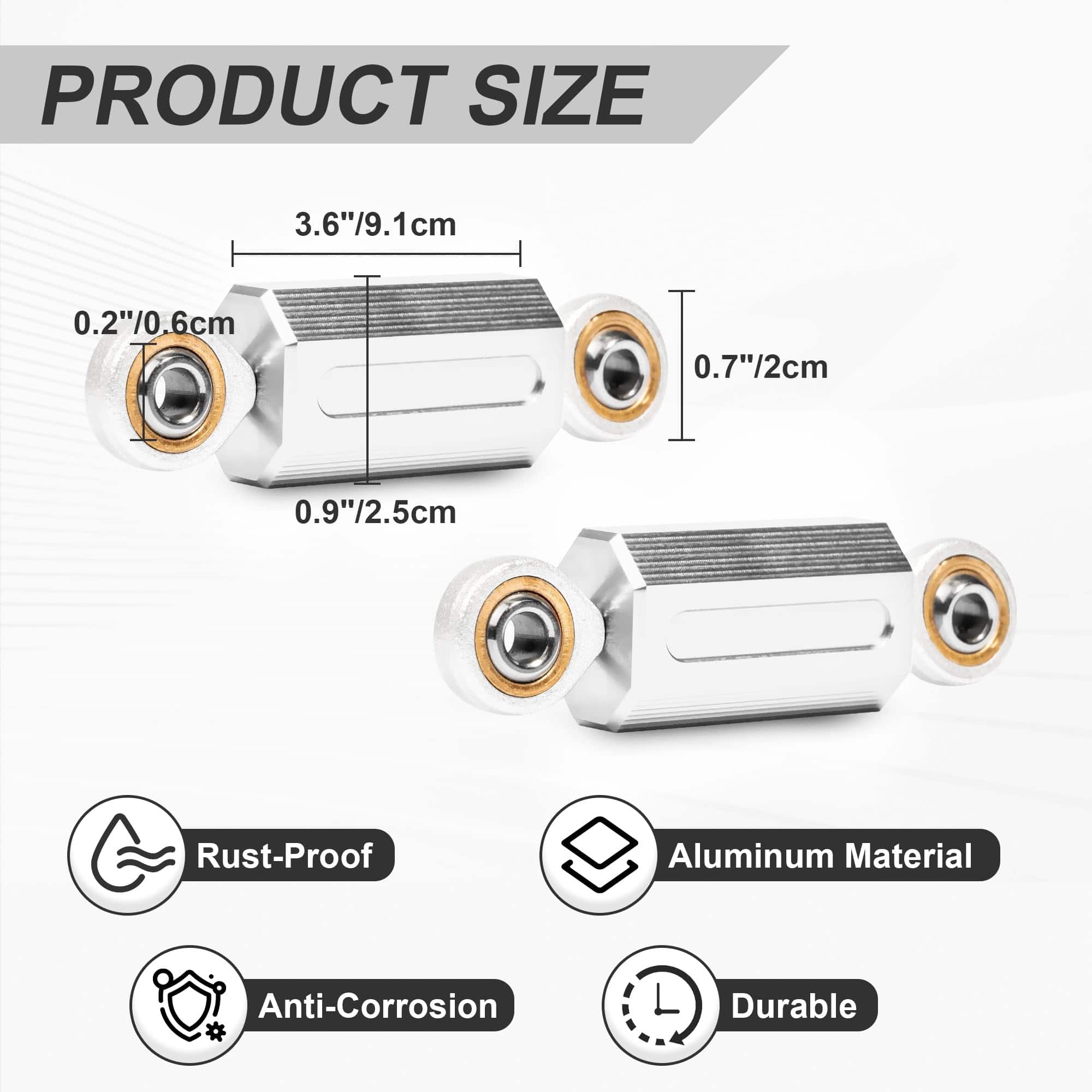 Extremos De Barra Estabilizadora de Aluminio Billet para - Imagen 3