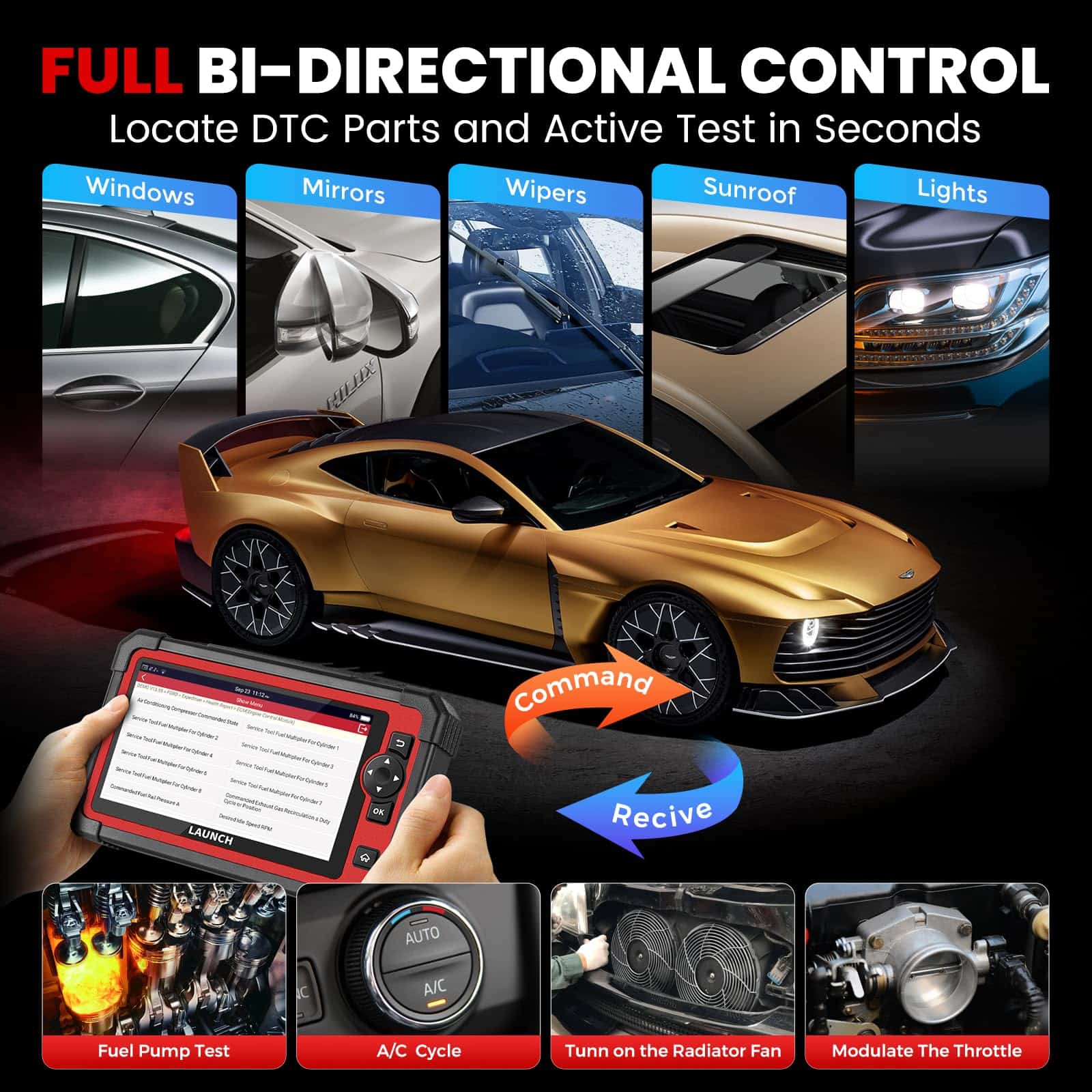 Lector de códigos de falla LAUNCH X431 CRP919E Elite, - Imagen 5