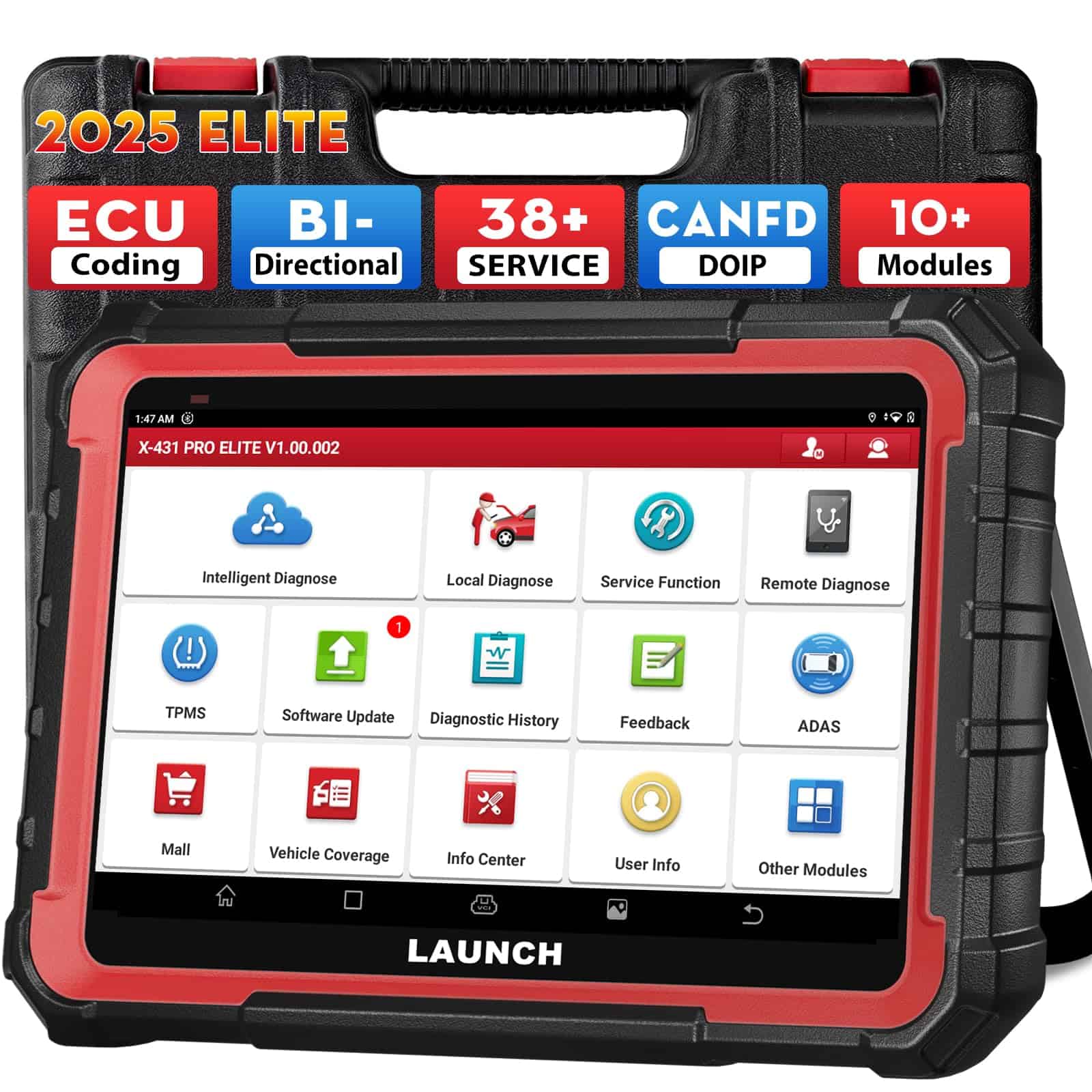 LAUNCH X431 PRO Elite OBD2 Scanner, 2025 Multifuncional