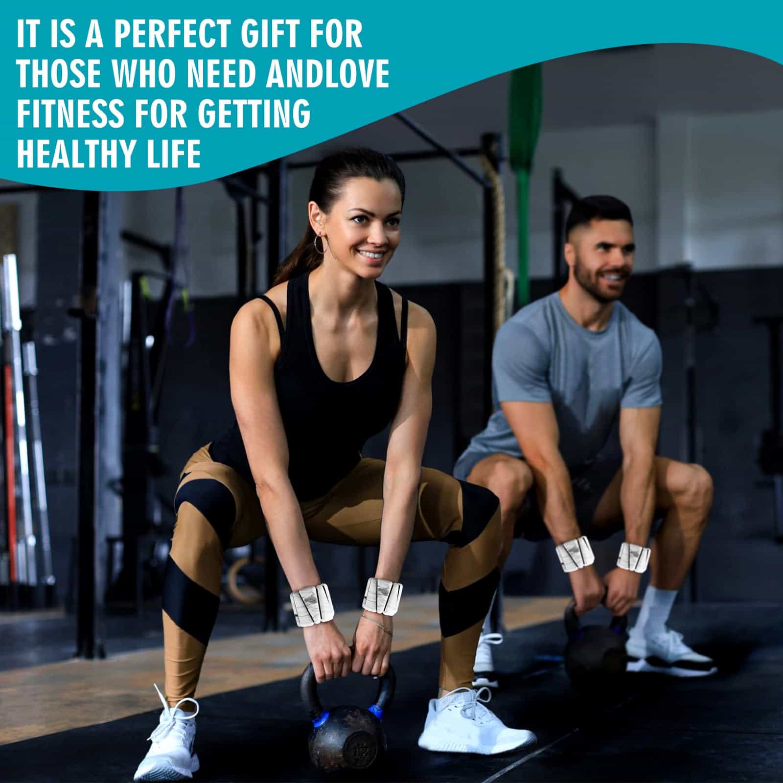 Set de pesos para muñecas de 2, ajustables para mujeres y - Imagen 7