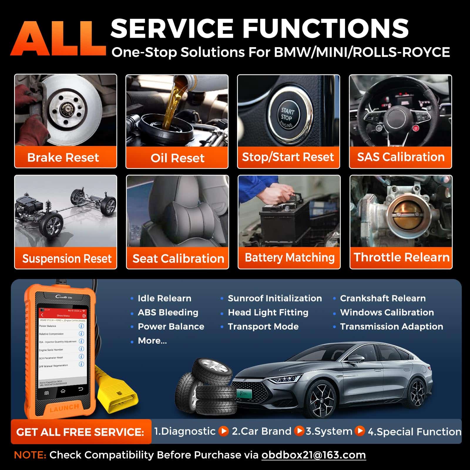 LAUNCH Creader Elite Para BMW OBD2 Escáner, 2025 - Imagen 4