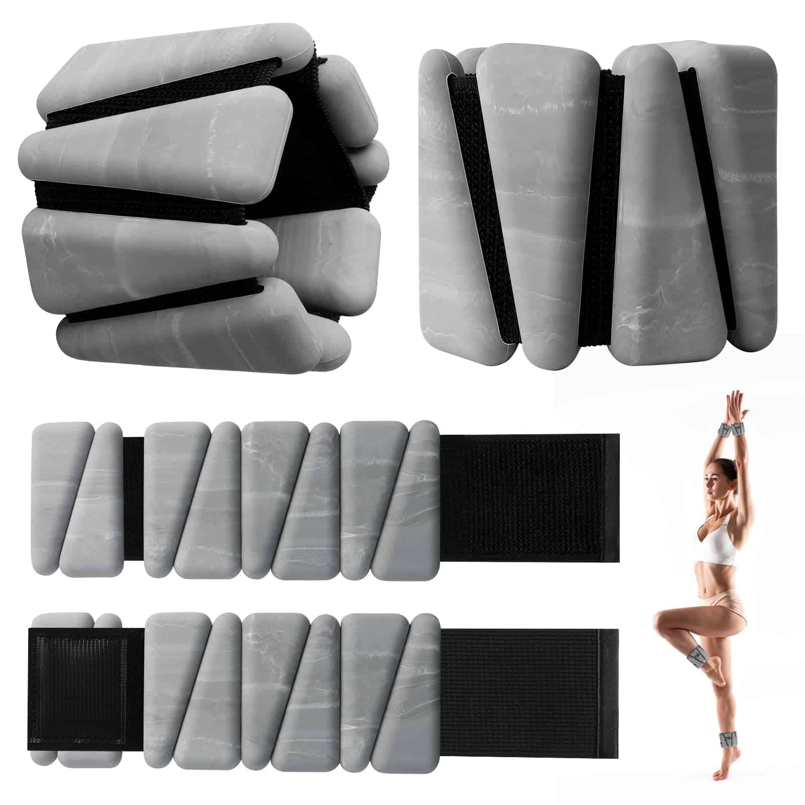 Set de Pesas para Muñecas, Ajustables para Mujeres y