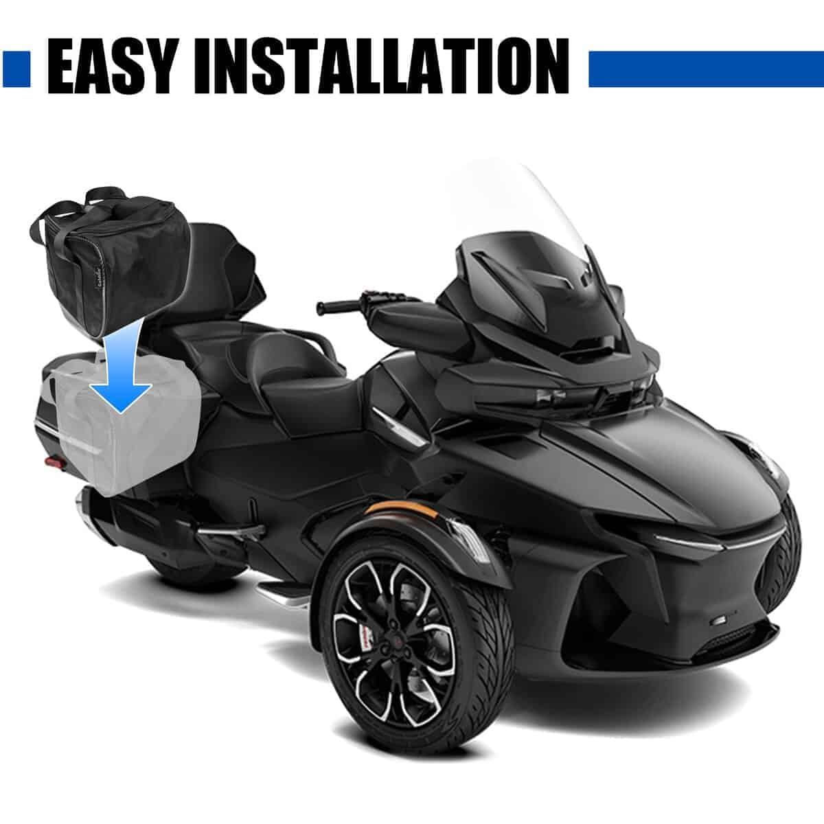 KAMIYONG Saddlebag Liners Storage Cargo Bag Side Bags - Imagen 6