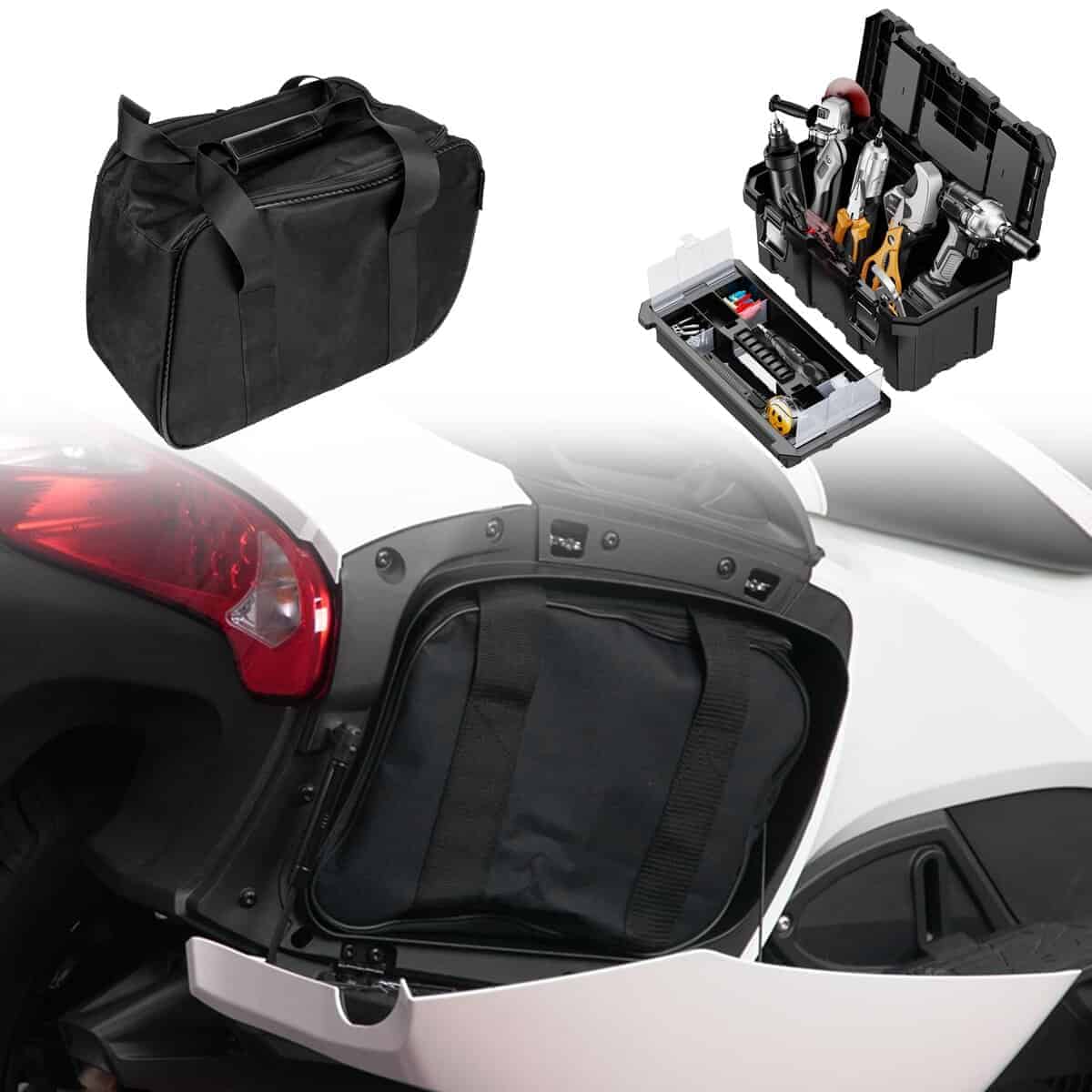 KAMIYONG Saddlebag Liners Storage Cargo Bag Side Bags - Imagen 9