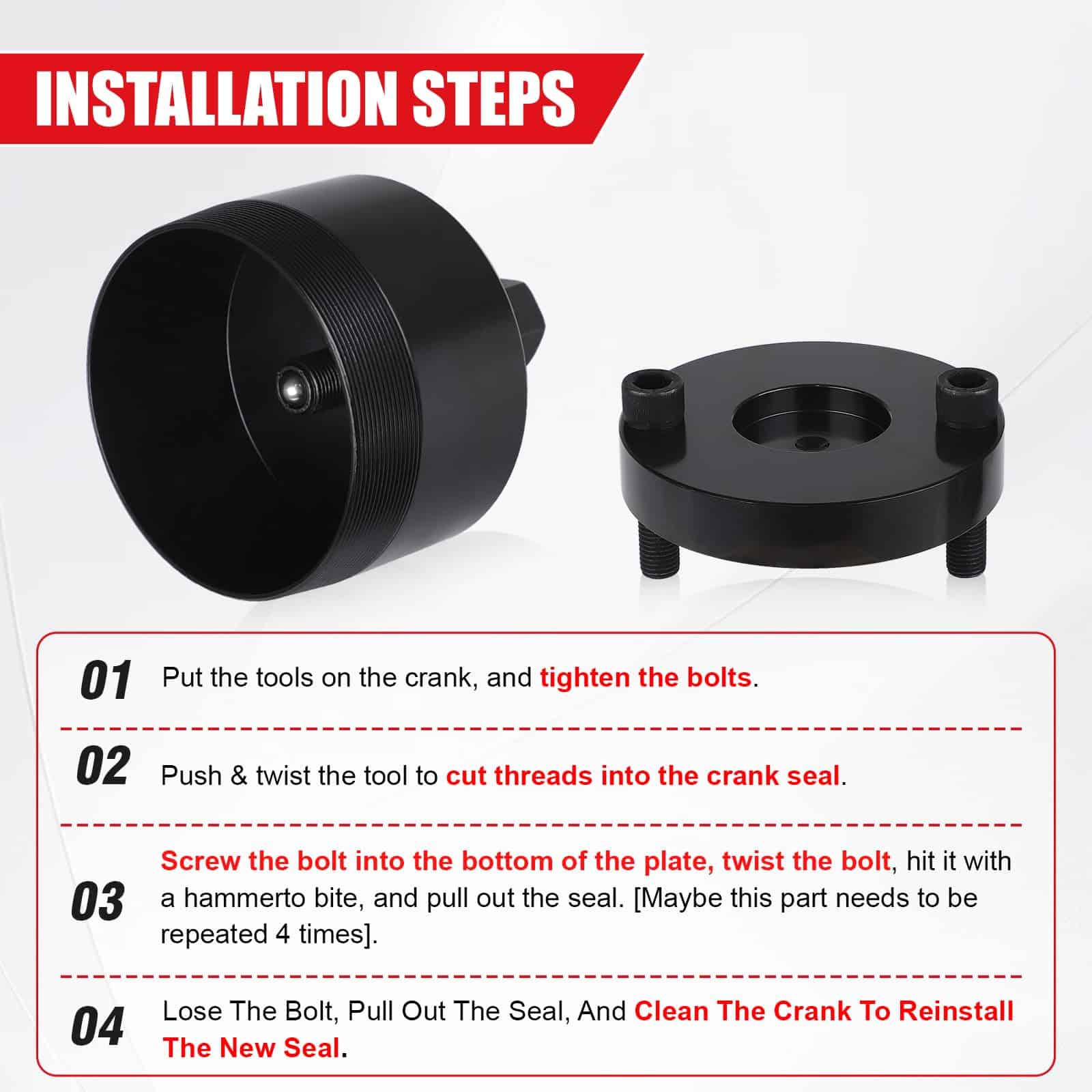 Herramienta Removedora de Sello Trasero del Cigüeñal 6.7L - Imagen 7
