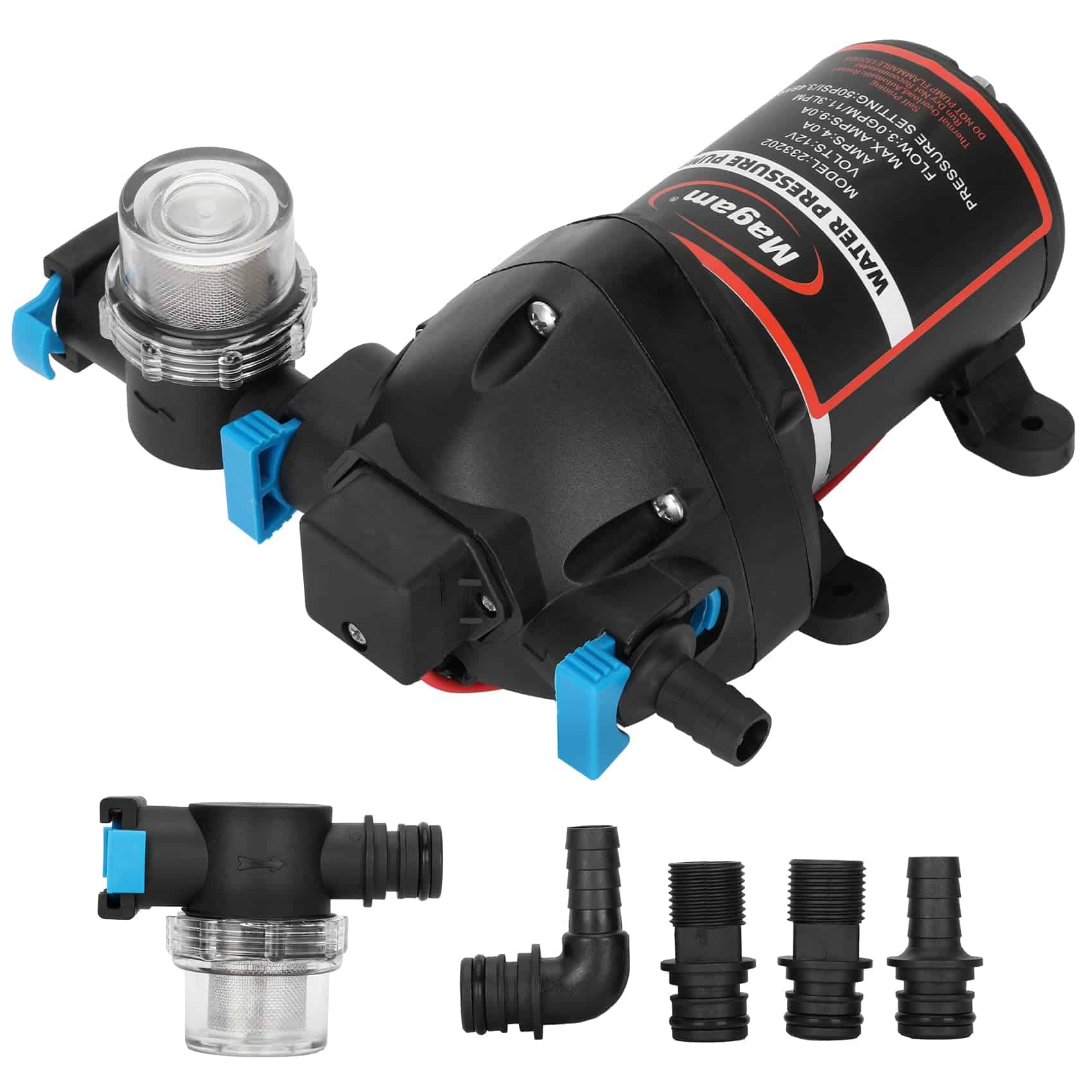 Bomba de Agua Fresca para RV, Bomba de Agua de 12V DC,