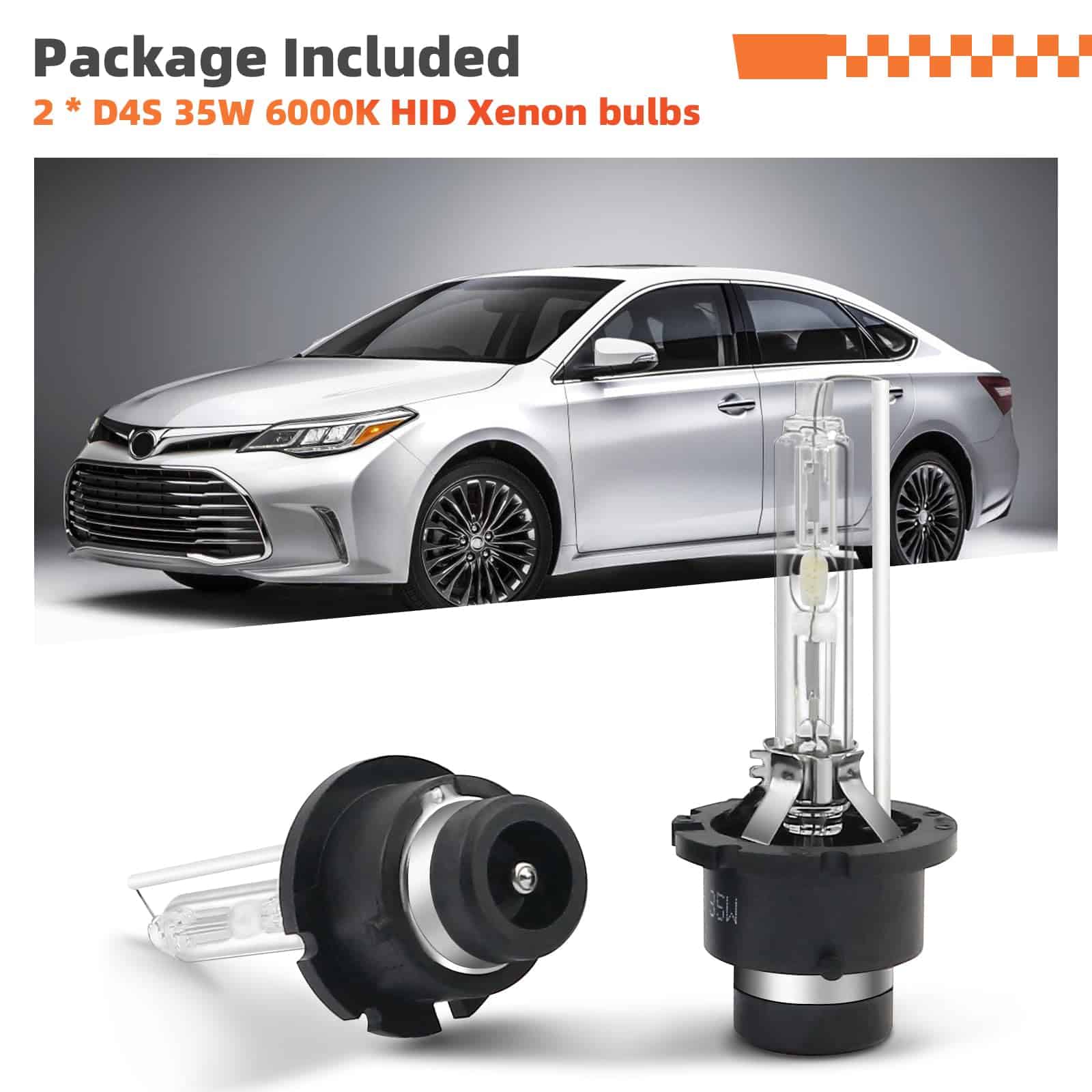 Bombillas de xenón D4S 6000K blanco frío 35W compatibles - Imagen 9