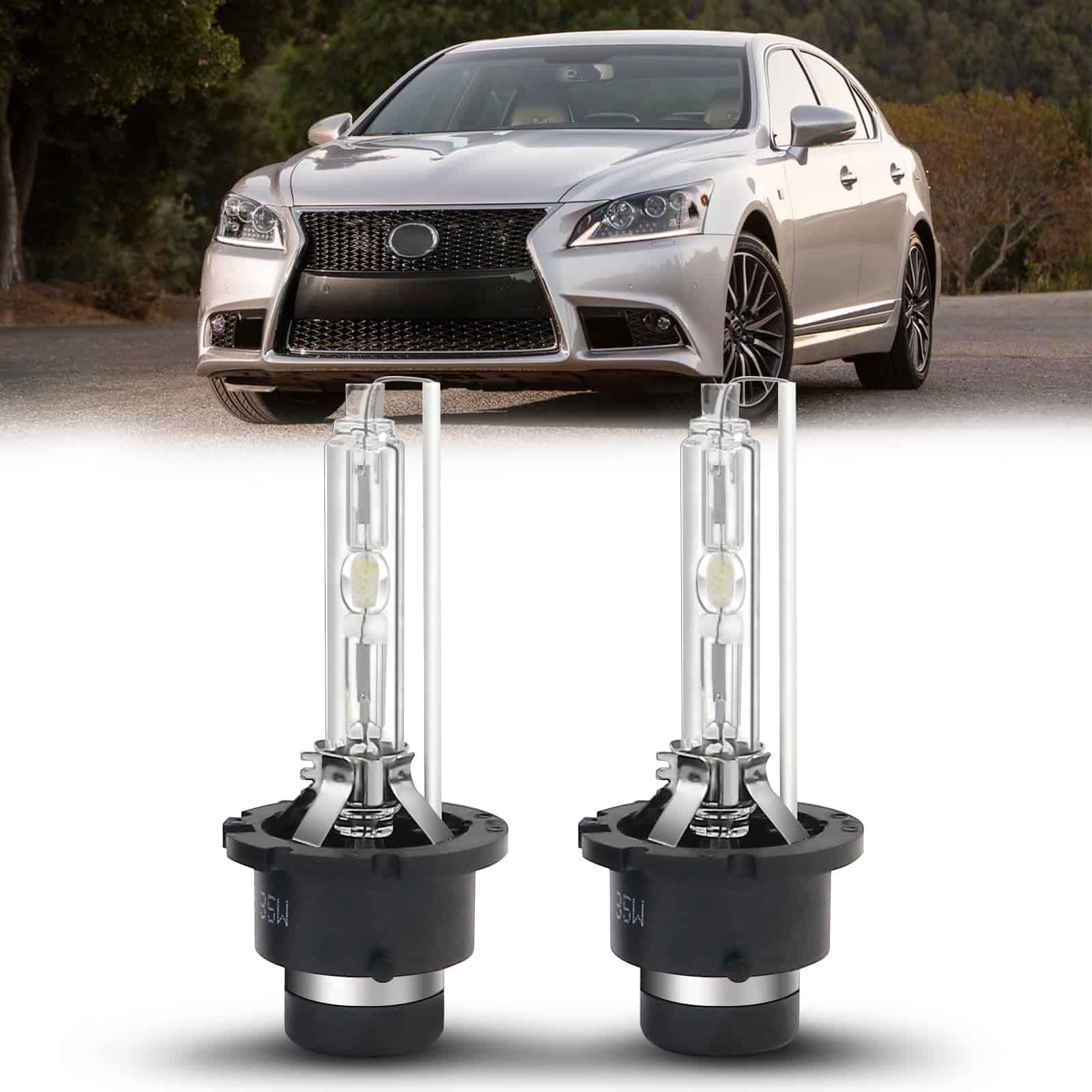 Bombillas de faros HID Xenón D4S 6000K blanco frío 35W