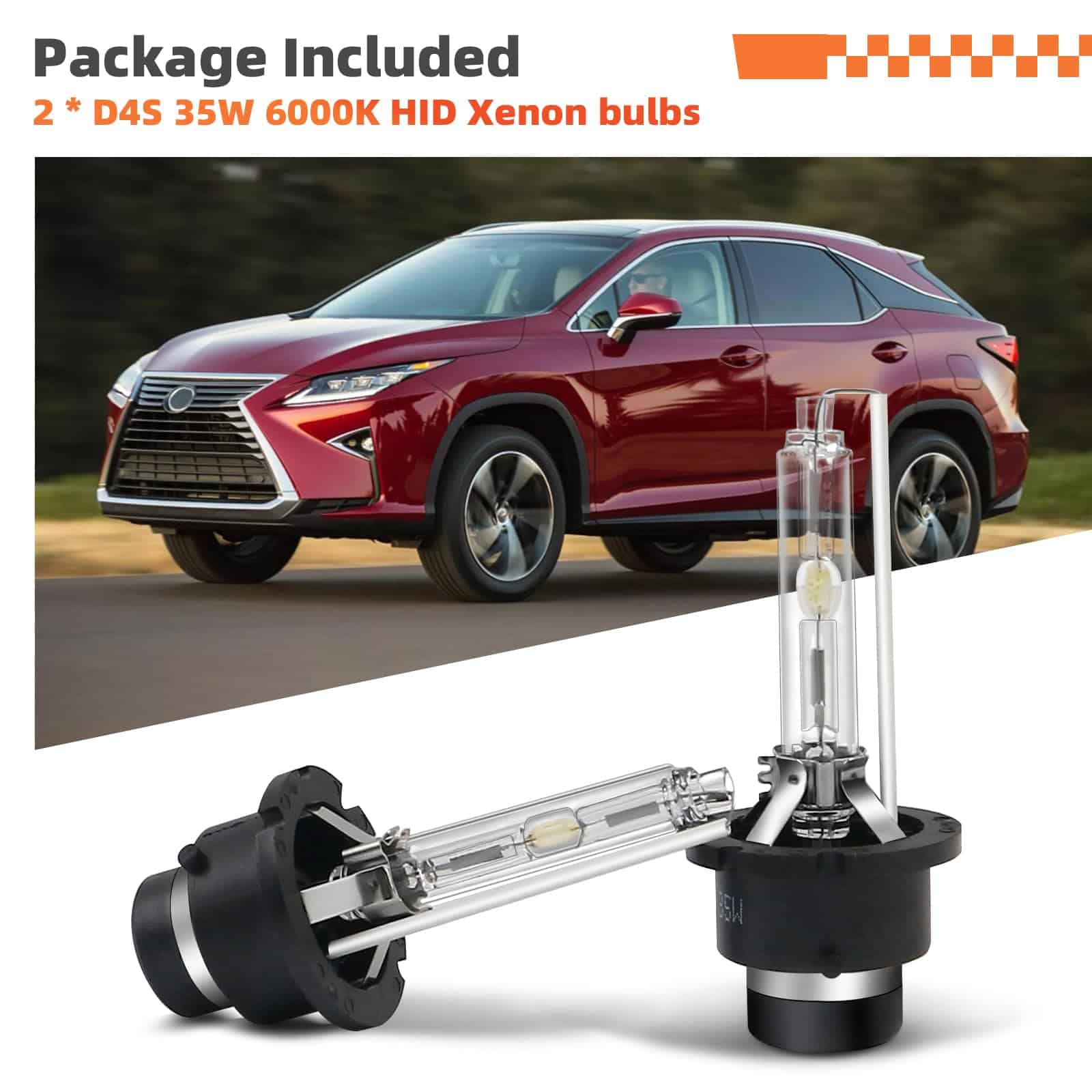 Bombillas de faro HID Xenón D4S 6000K Blanco Frío 35W - Imagen 9