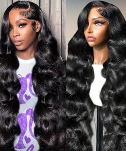 Pelucas de Cabello Humano Onda del Cuerpo 13x4 de Encaje