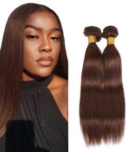 #4 Brown Bundles Cabello Humano 30 32 Pulgadas Recto