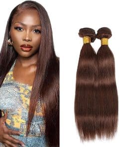 #4 Mechones de Cabello Humano Rectos 26 28 Pulgadas