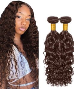 #4 Mechones de Cabello Humano Ondulado en Agua Paquetes de