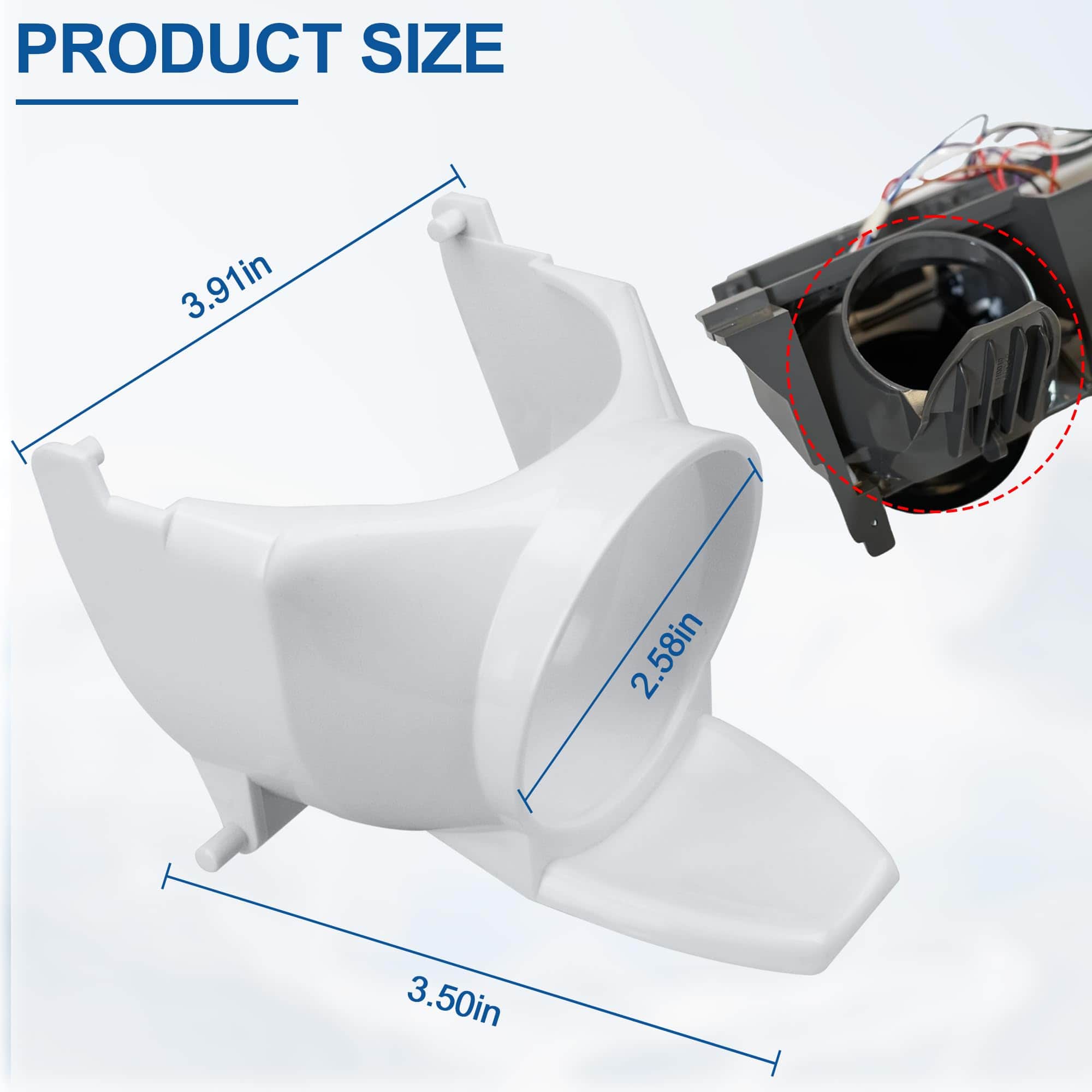 Palanca del Dispensador de Hielo 241681901 para - Imagen 3